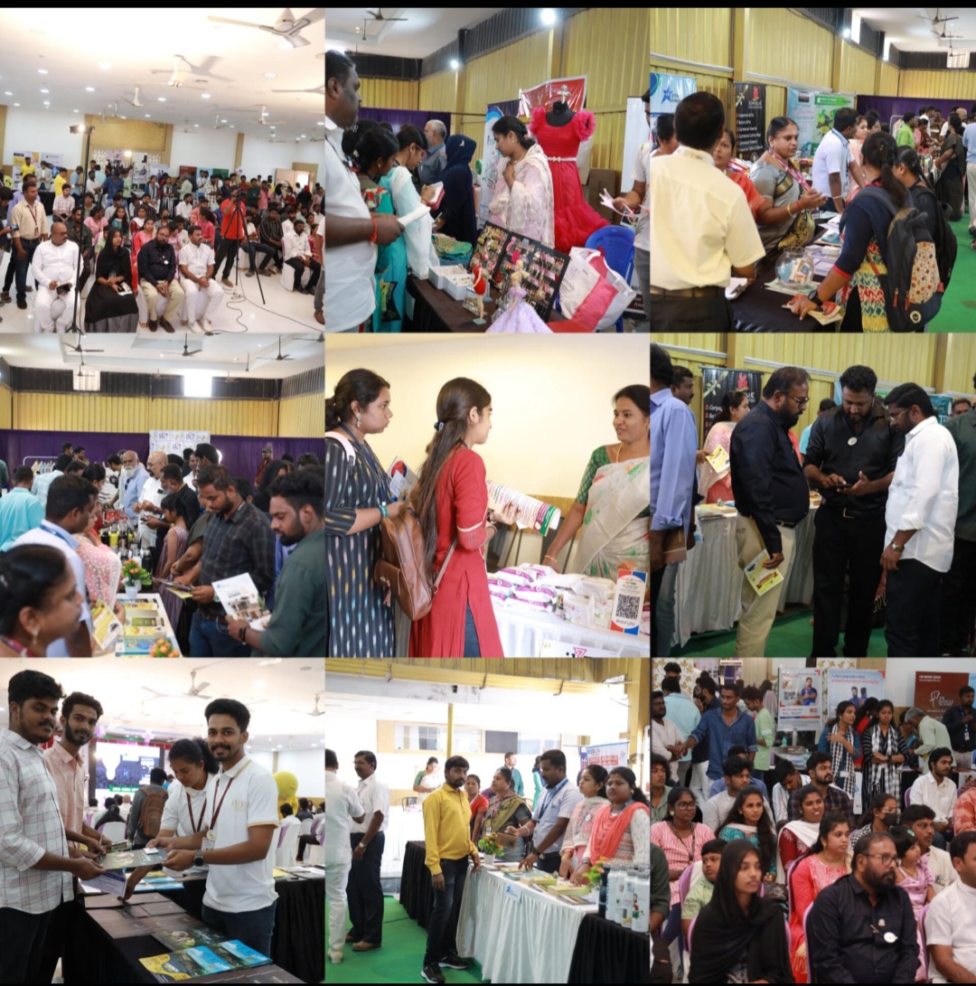 Visitors exploring exhibitor stalls at an NNI business expo